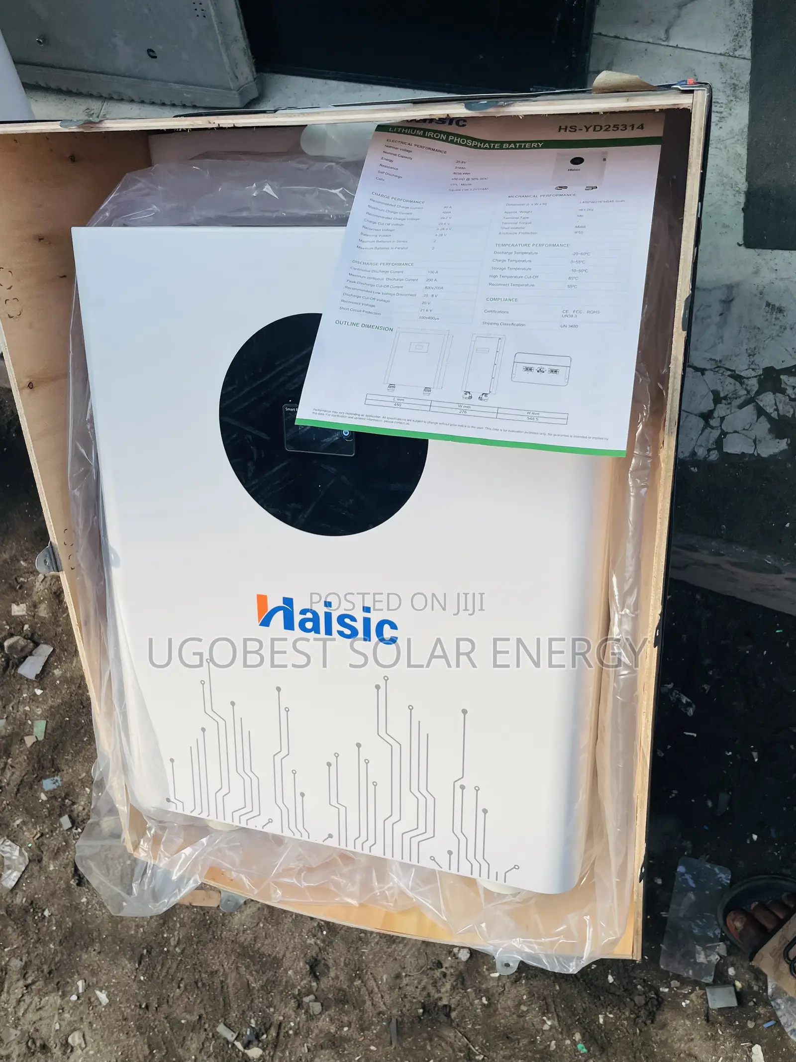 8kwh 24v Haisic Lithium Ion Battery