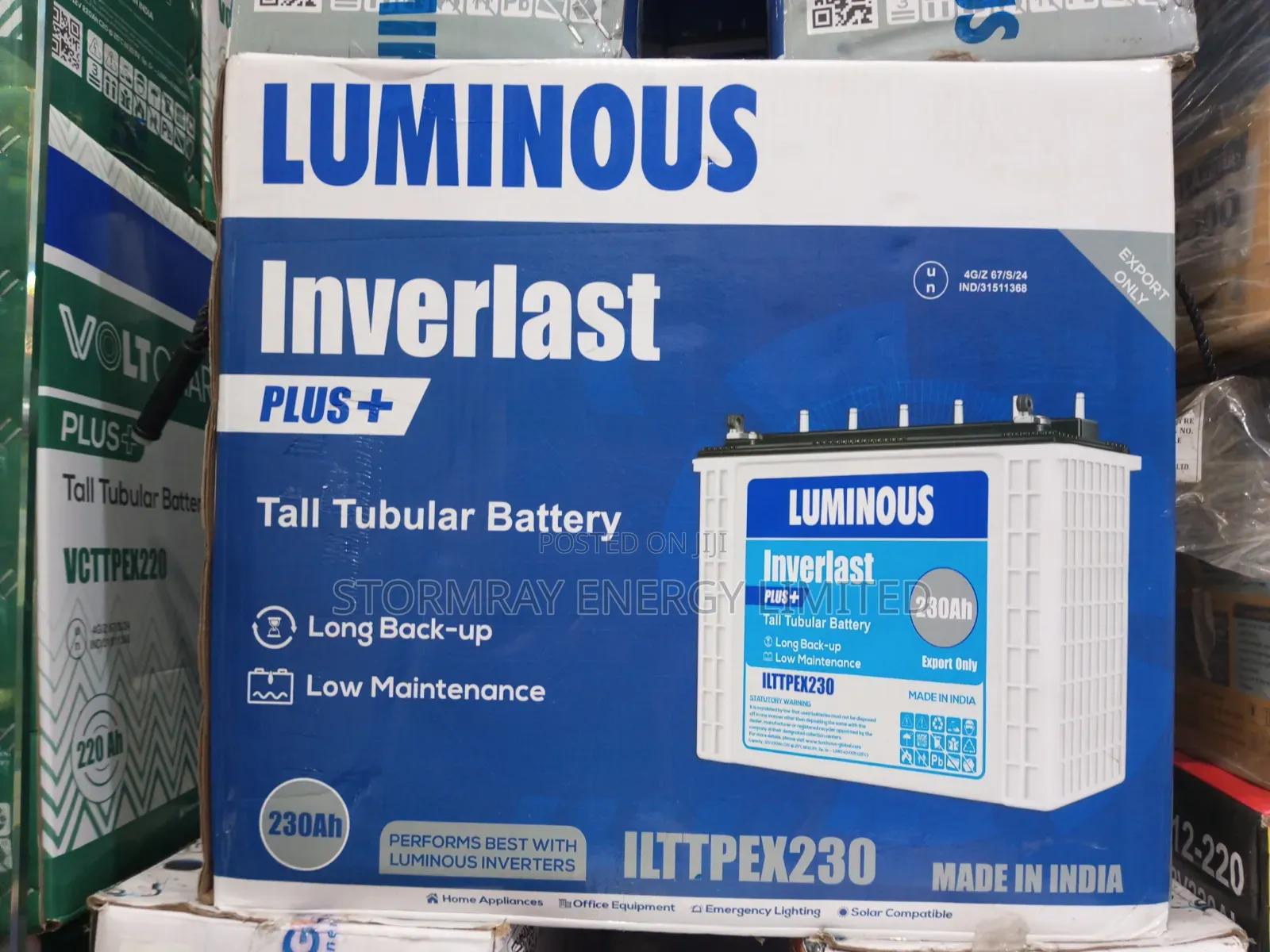 Luminous Inverlast Tubular Battery