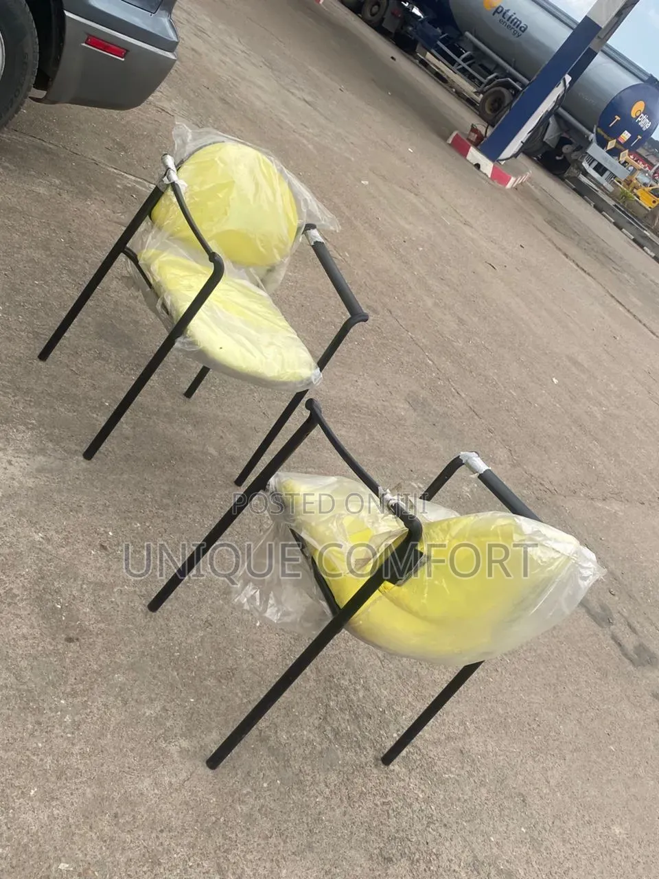 Top Quality Very Sturdy 2 Coffee Chairs With Iron Stand (130k Both)