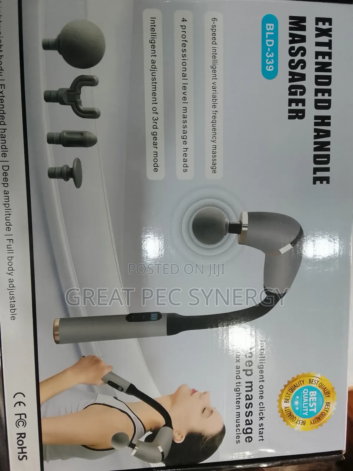 Extendable Handle Massager & Deep Tissue Relief Made Easy