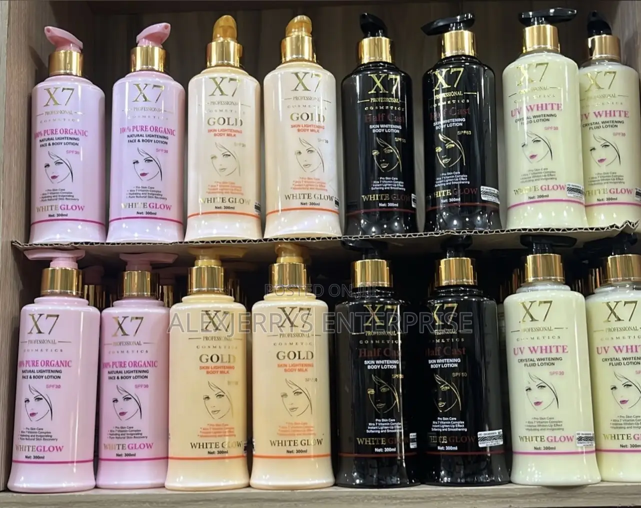 X7 White Glow Body Lotion – Pure Organic, Gold, Half Cast & UV White