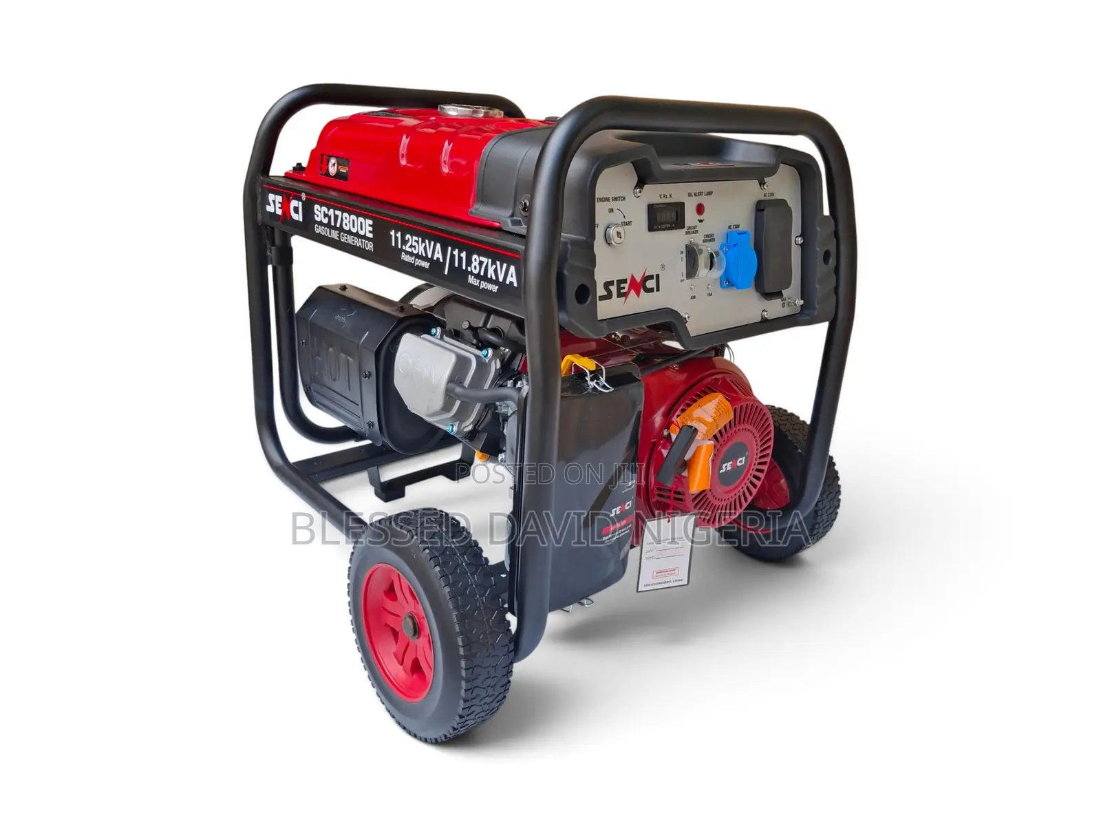 Original Senci SC17800E 11.25kva / 11.87kva Key Start Petrol Generator