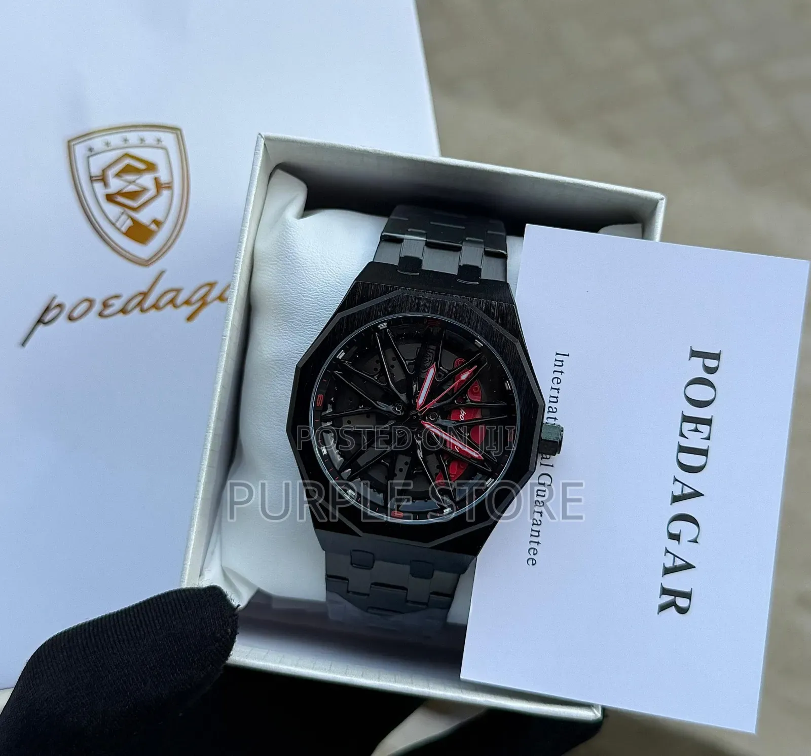 Poedagar Spinning Dial Wristwatches