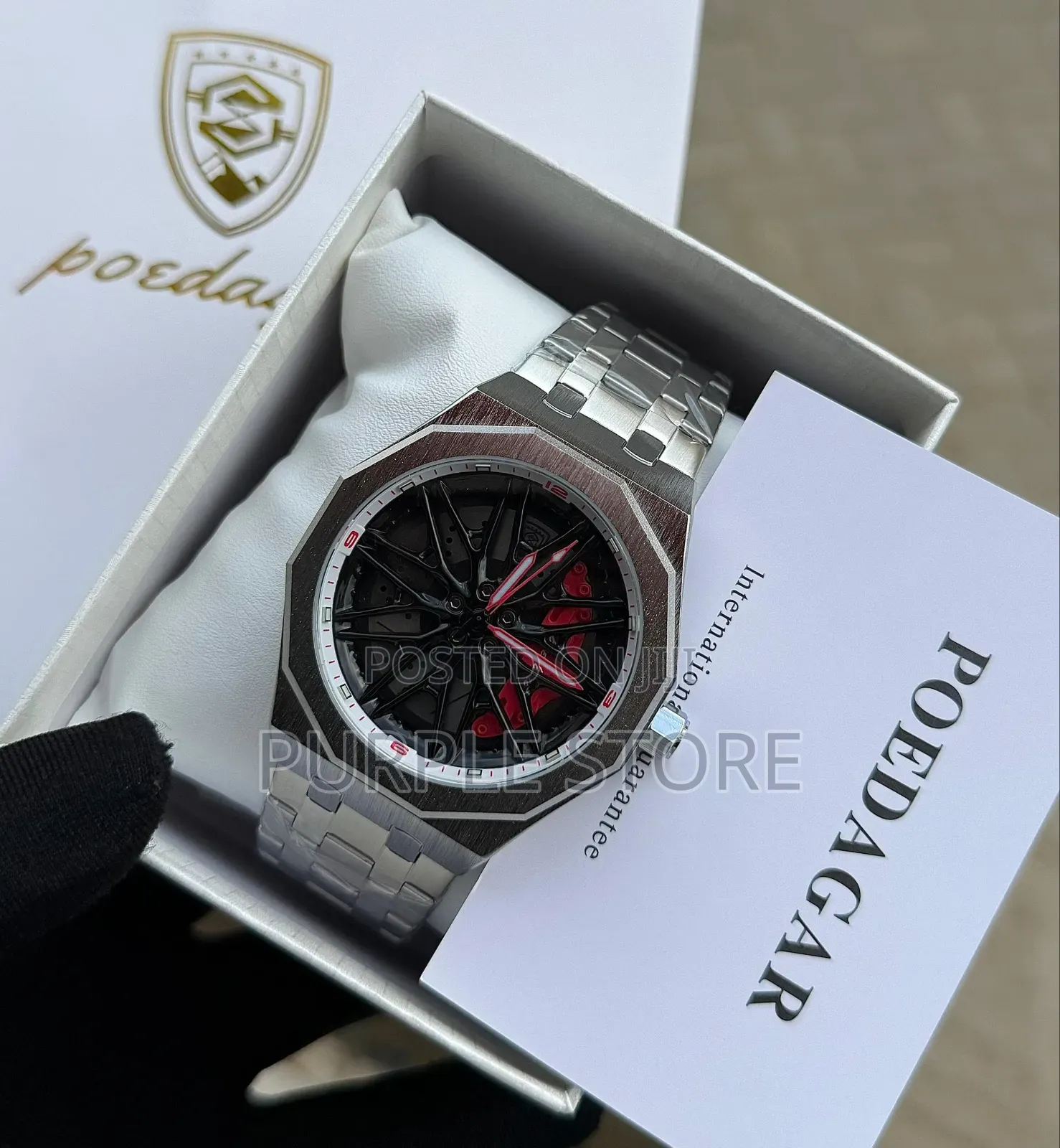 Poedagar Spinning Dial Wristwatches