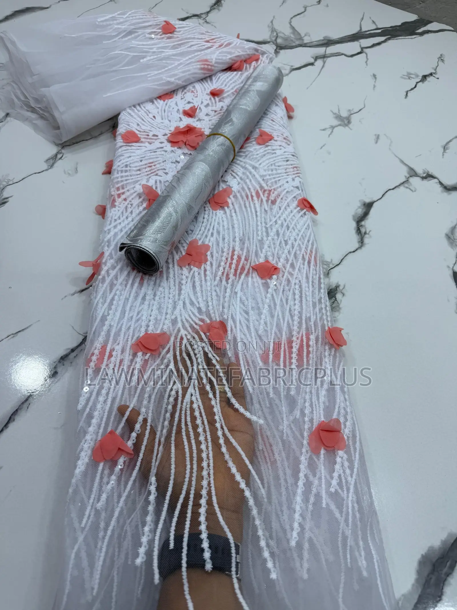 3d Petals Lace Fabric