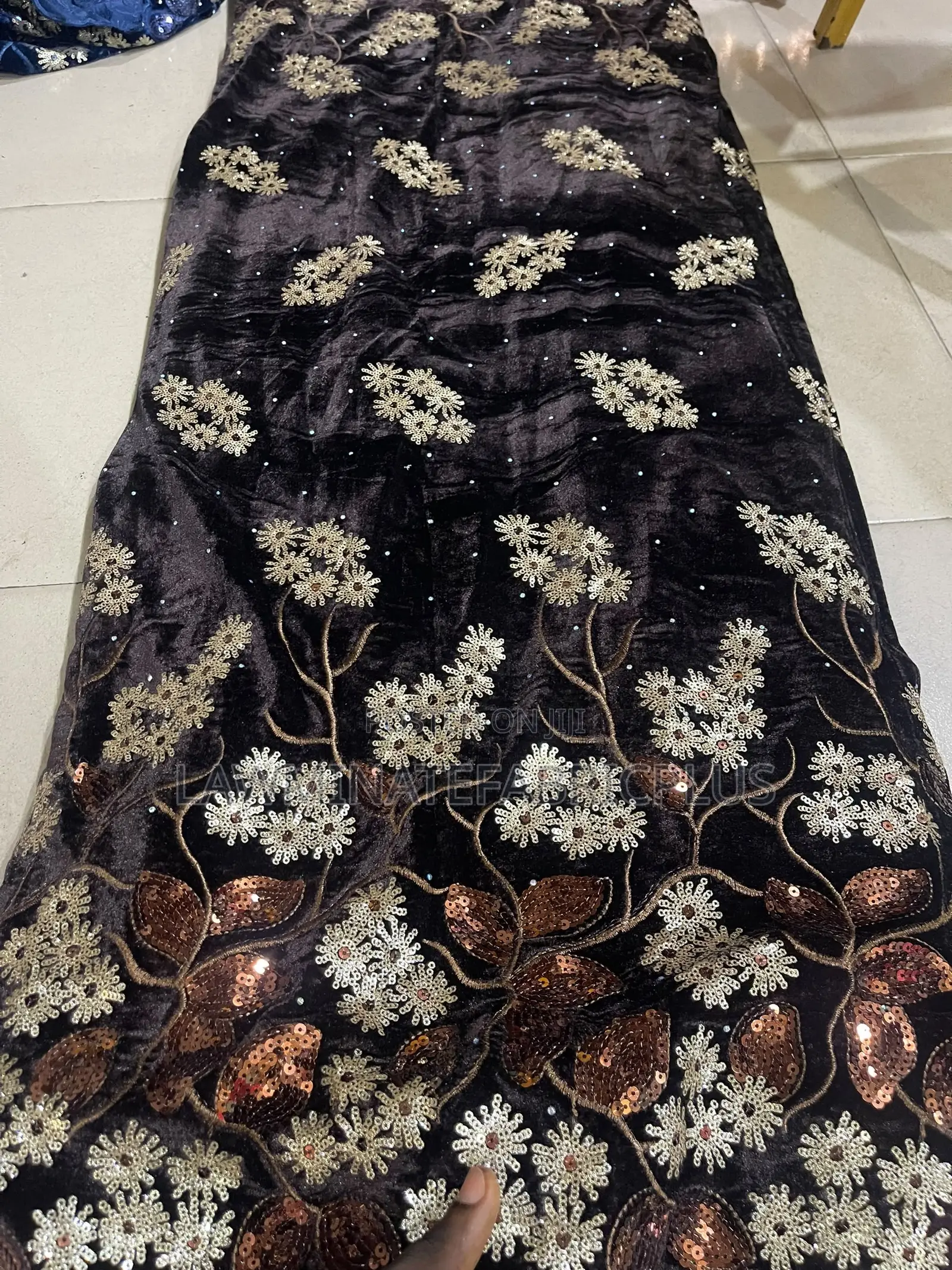 Velvet Embroidery Fabric