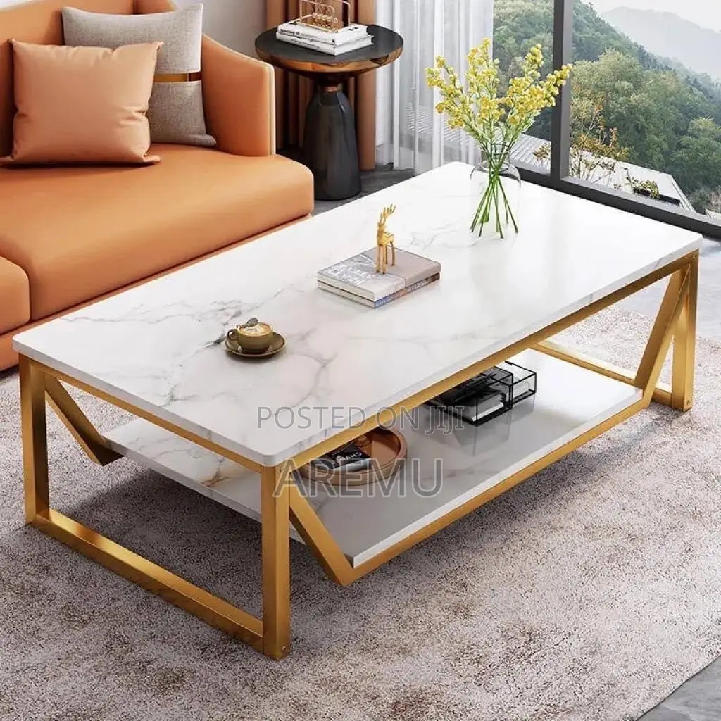 Faux Marble Center Table  Size: 100cm X 60cm