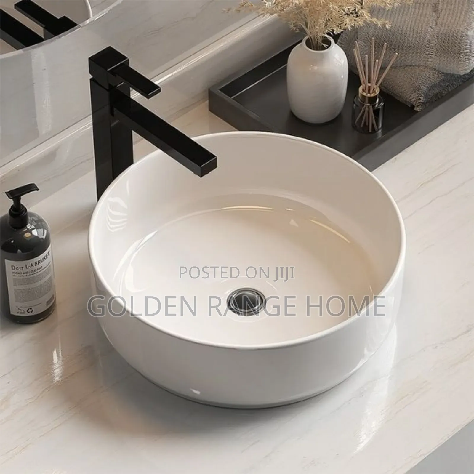Round Shape Ceramic Countertop Basin