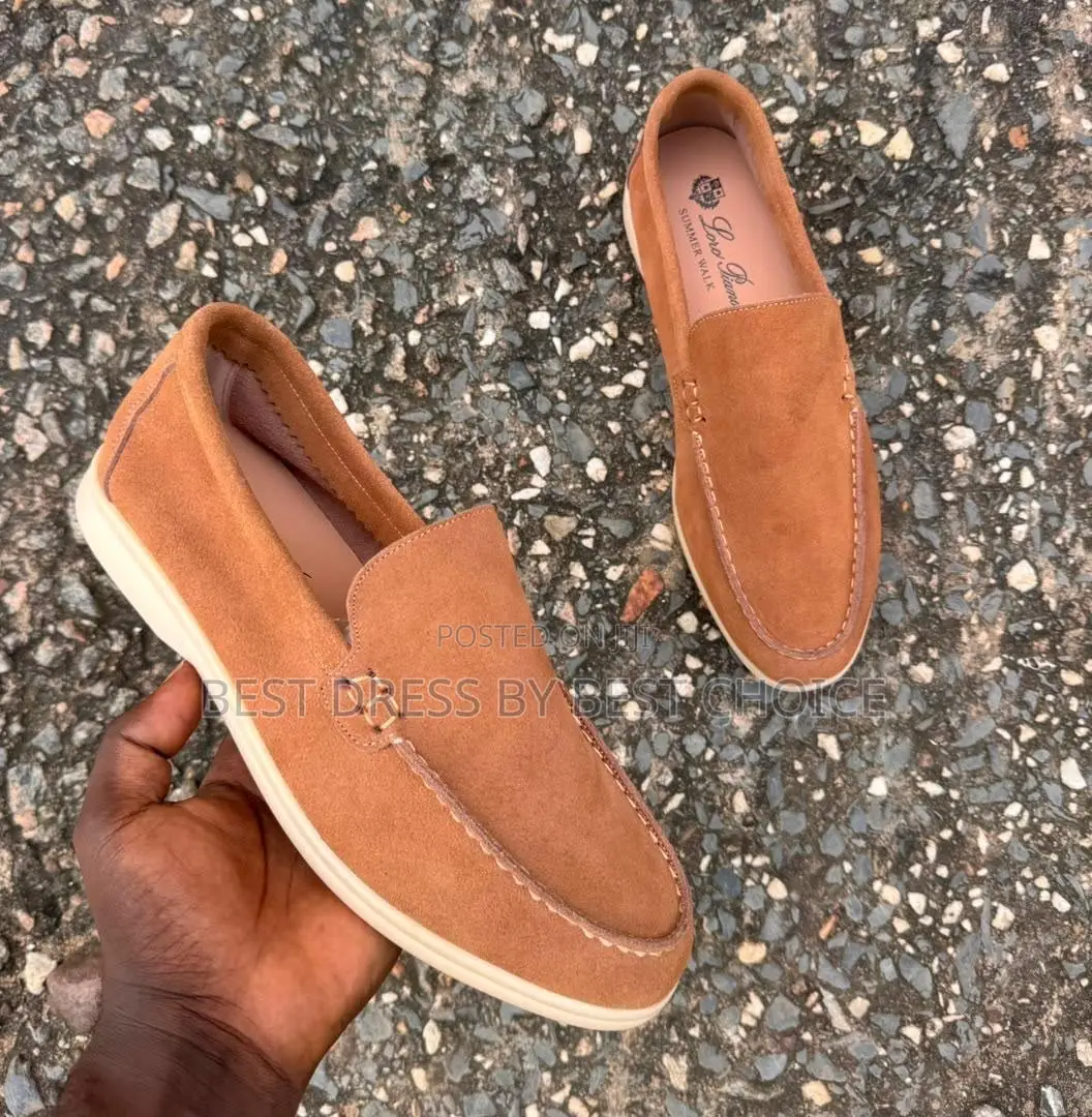 Loro Piana Summer Charms Walk Suede Loafers  NOW AVAILABLE IN STORE