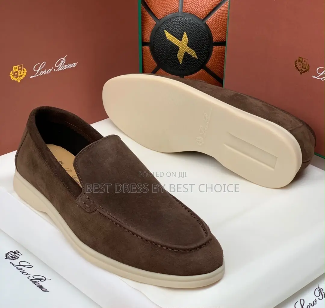 Loro Piana Summer Charms Walk Suede Loafers  NOW AVAILABLE IN STORE