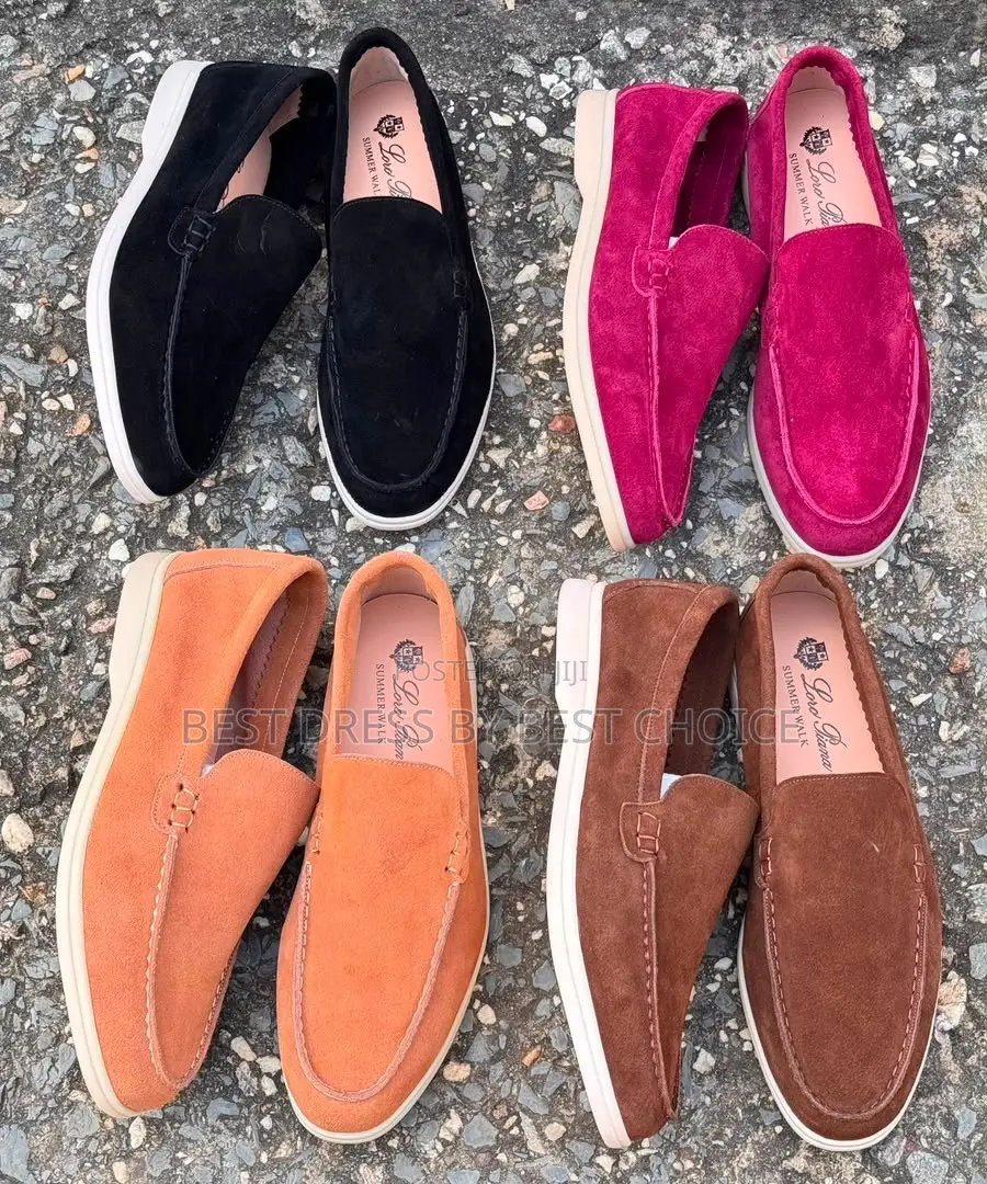 Loro Piana Summer Charms Walk Suede Loafers  NOW AVAILABLE IN STORE