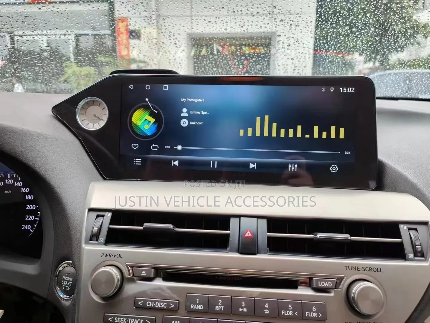 Lexus Rx 350 2013 to 2015 Android Player With Clock