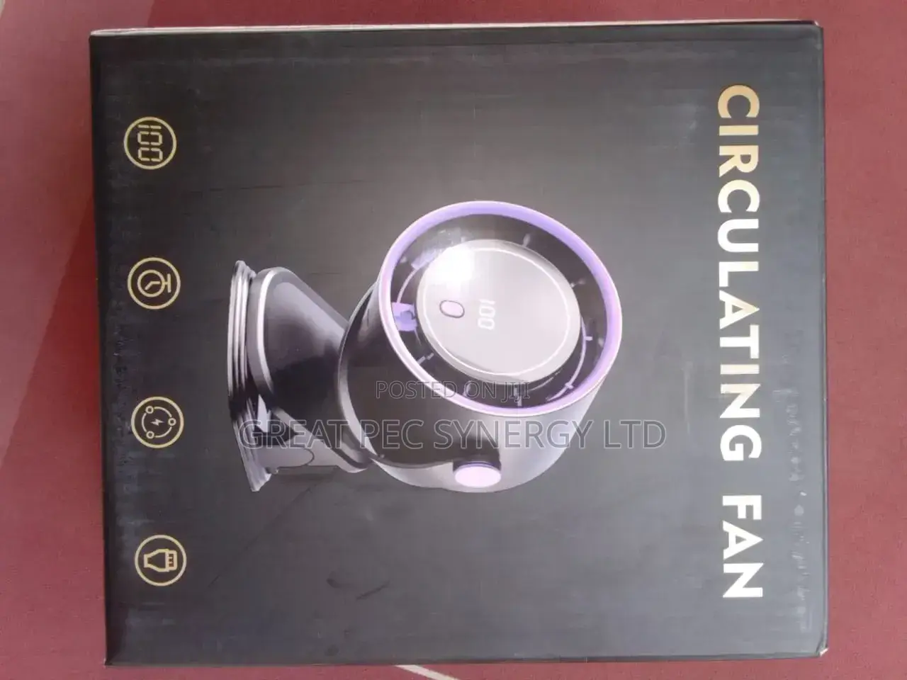Portable Self Circulating Fan