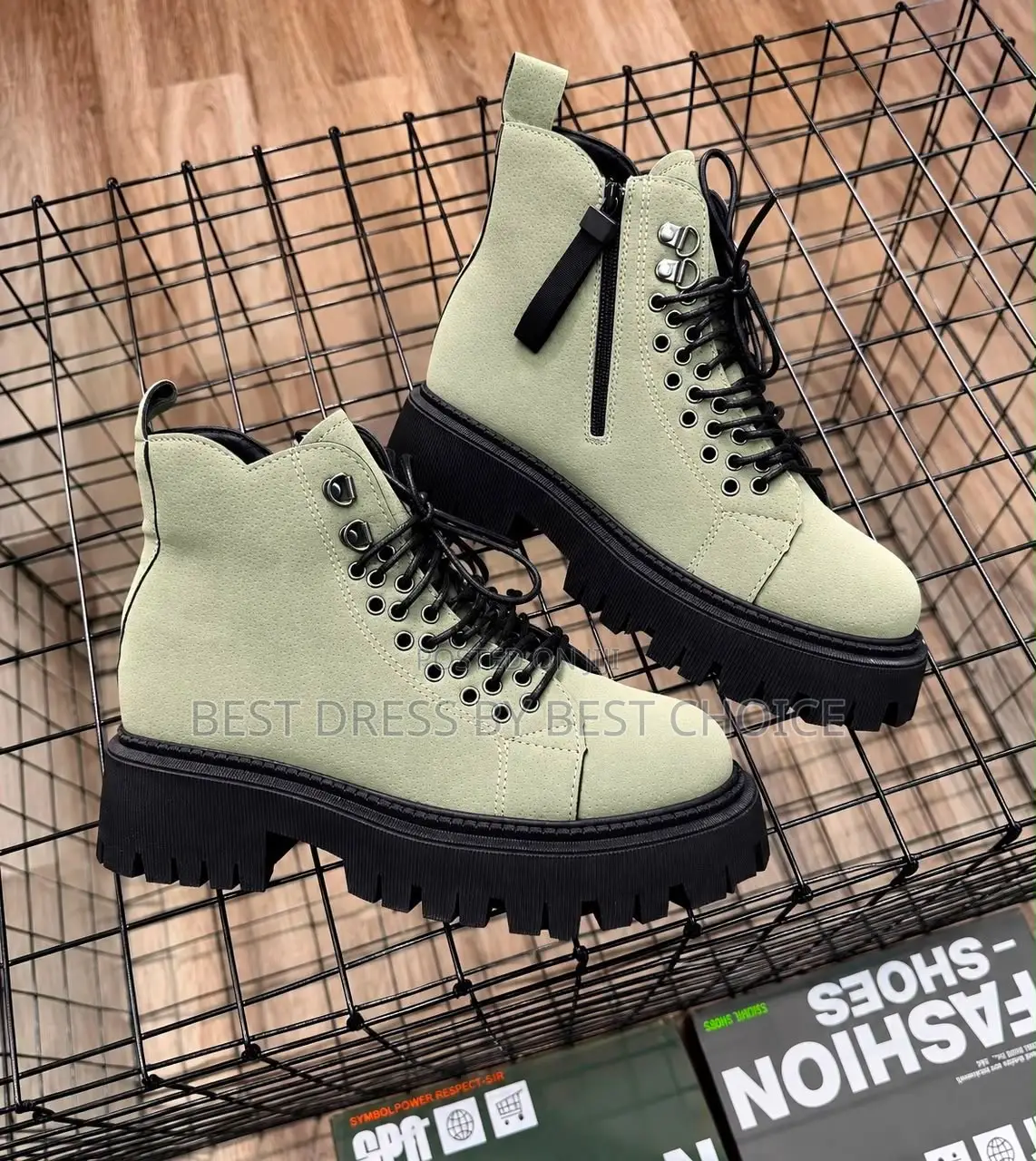 New Derby Lace-Up Platform Combat Boots Feature a Rugged Lug Sole