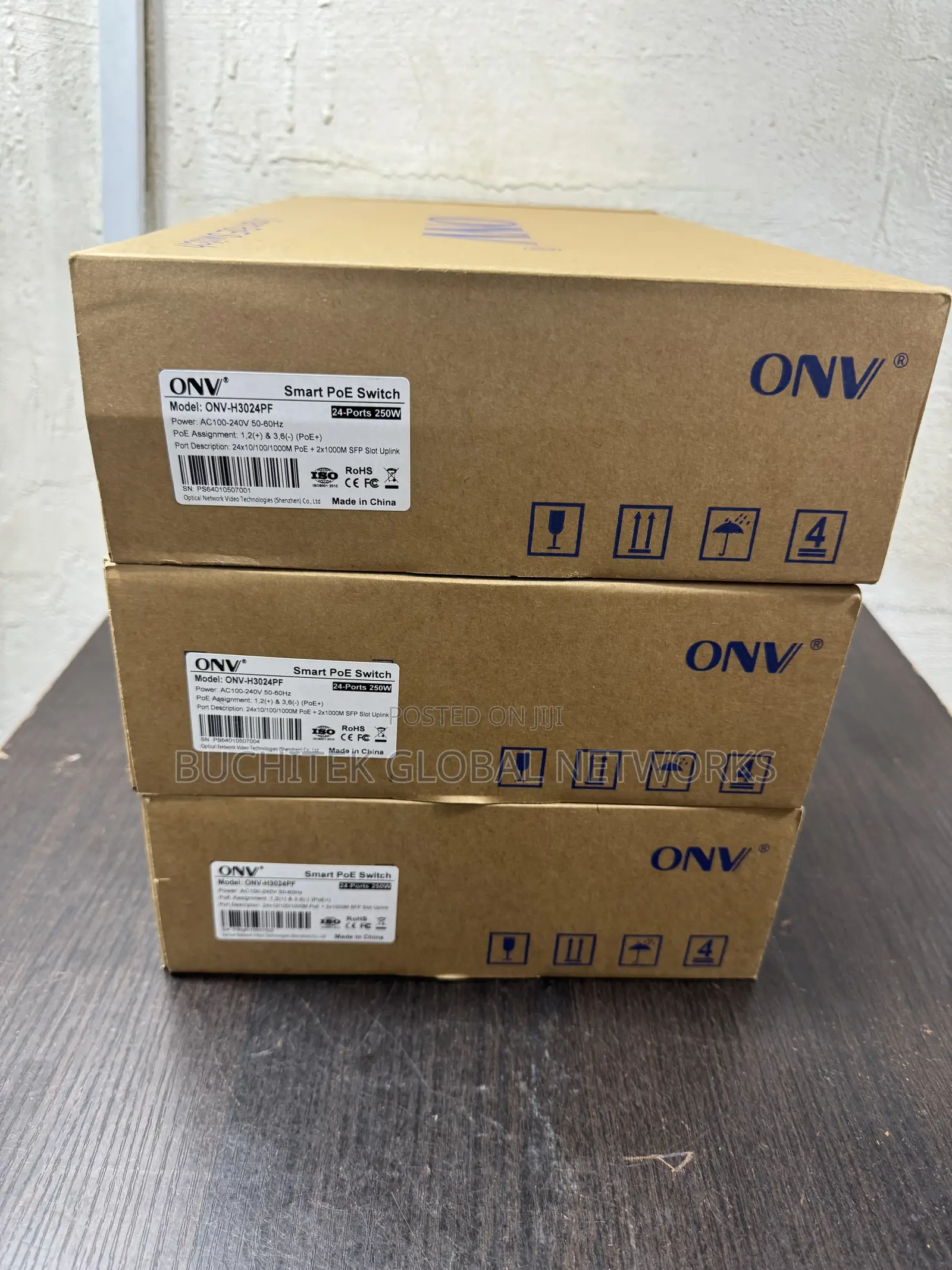 Onv 24ports Poe Gigabit Switch With 2port SFP Uplink