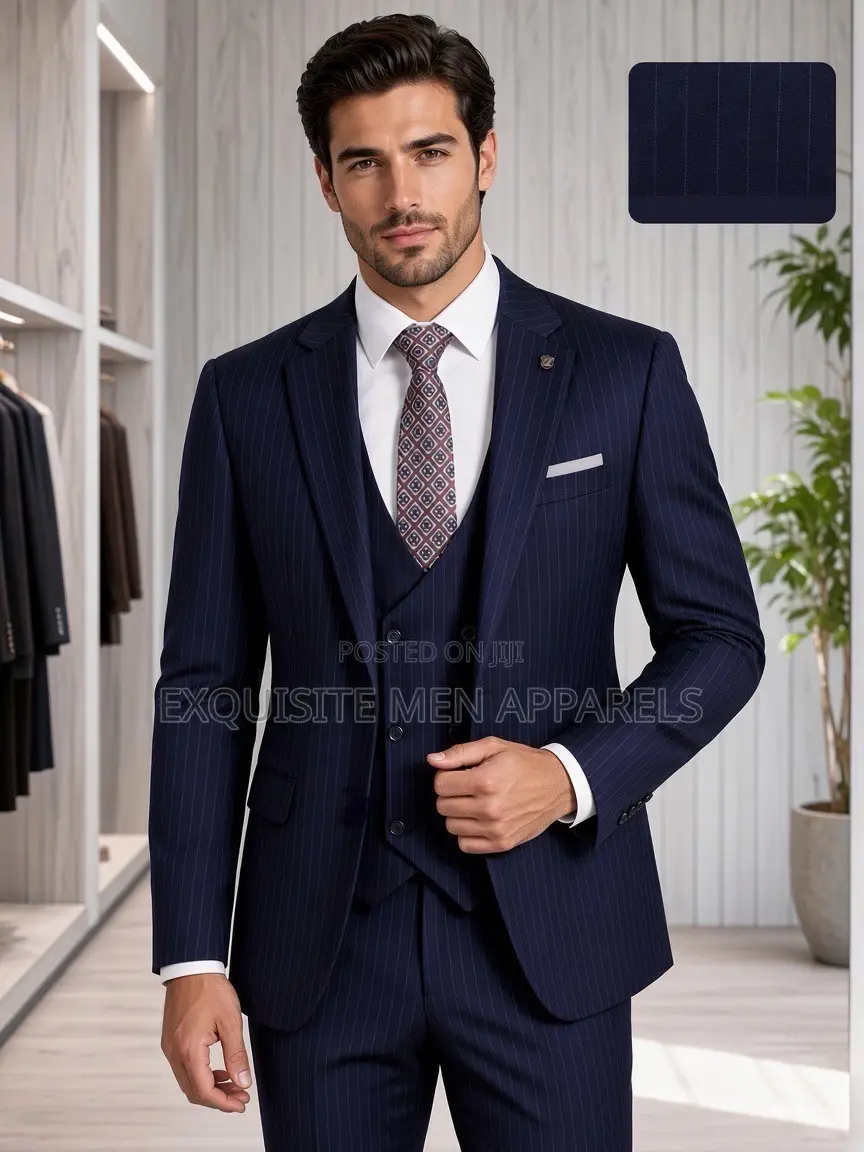 Quality Blacksmart Corporate Stripe 3pcs Men’s Suit