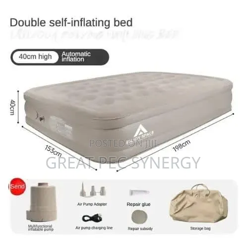 Double Size Inflatable Mattress With Built in Pump