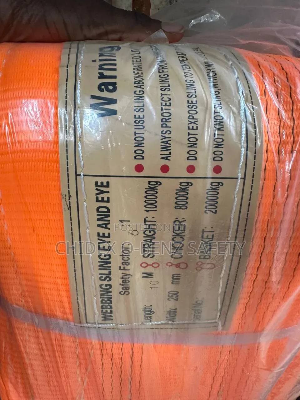 10T by 10M Heavy Duty Lifting Belt