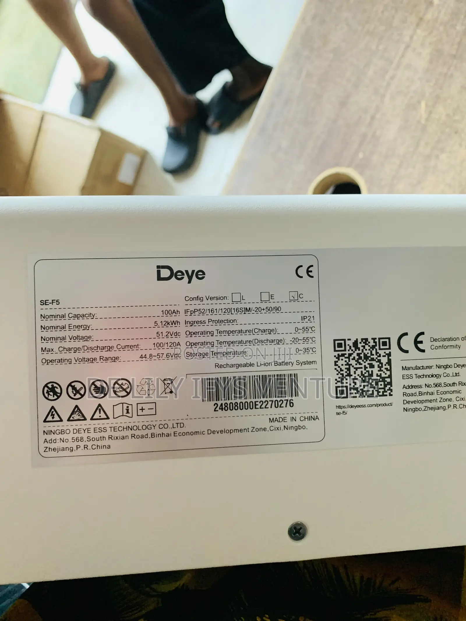 Deye Combo 5kwh /48v and 6kva Hybrid Inverter