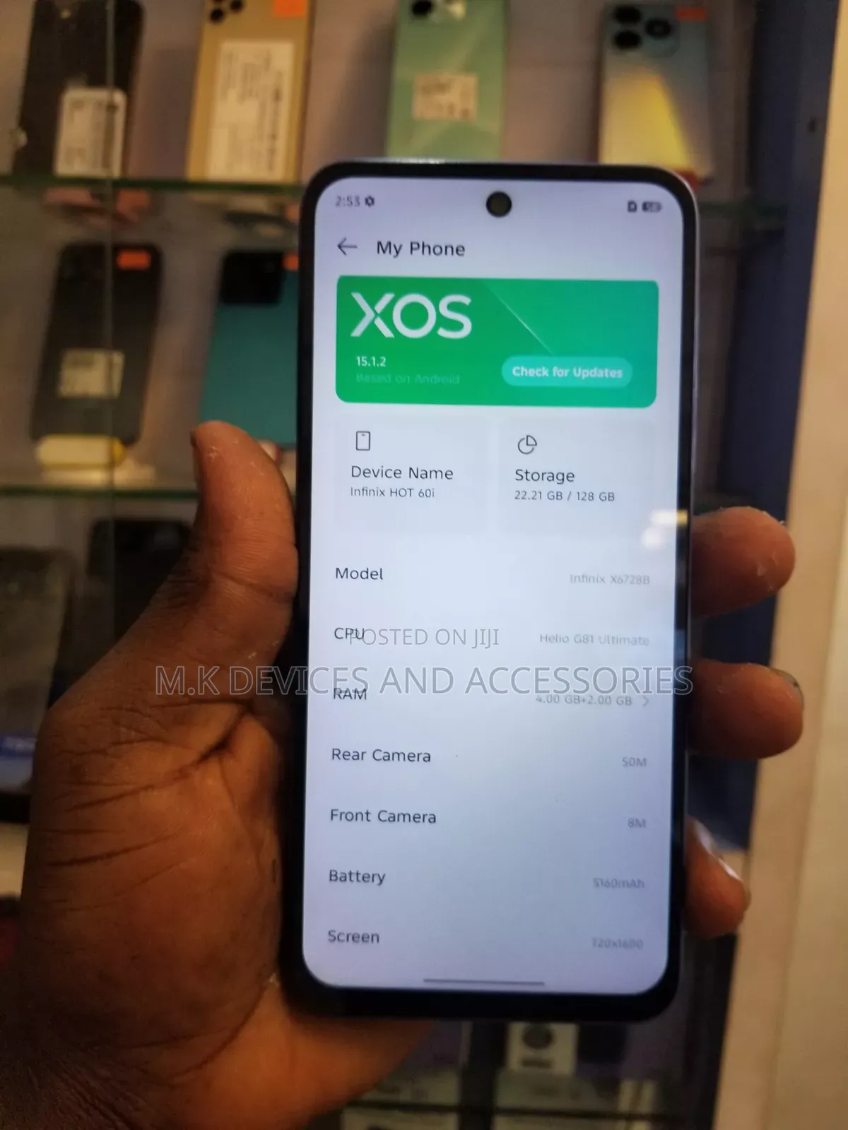 Infinix Hot 60i 128 GB Blue