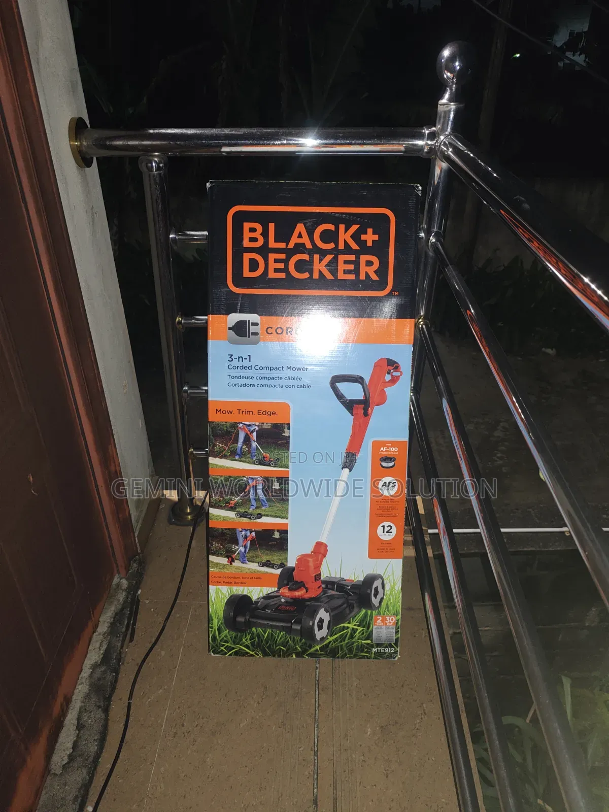 Black+Decker Electric Corded Lawn Mower & Trimmer