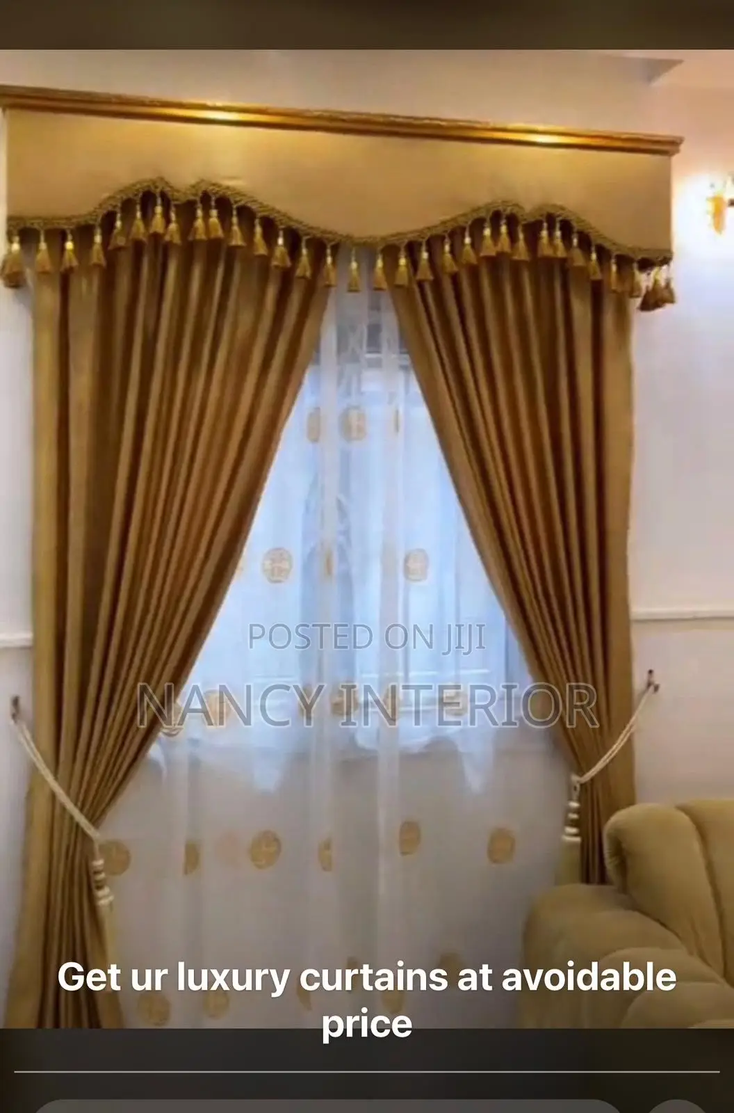 Quality Luxury Curtains With Board
