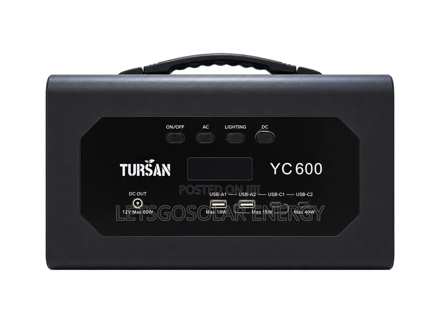 Tursan YC600 600W 627Wh Power Station for TV Fan Laptop Router