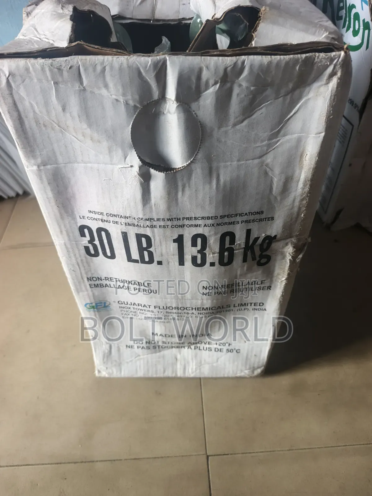Refron R22 Refrigerant  Cylinder Gas Chlorodifluoromethane 13.6kg