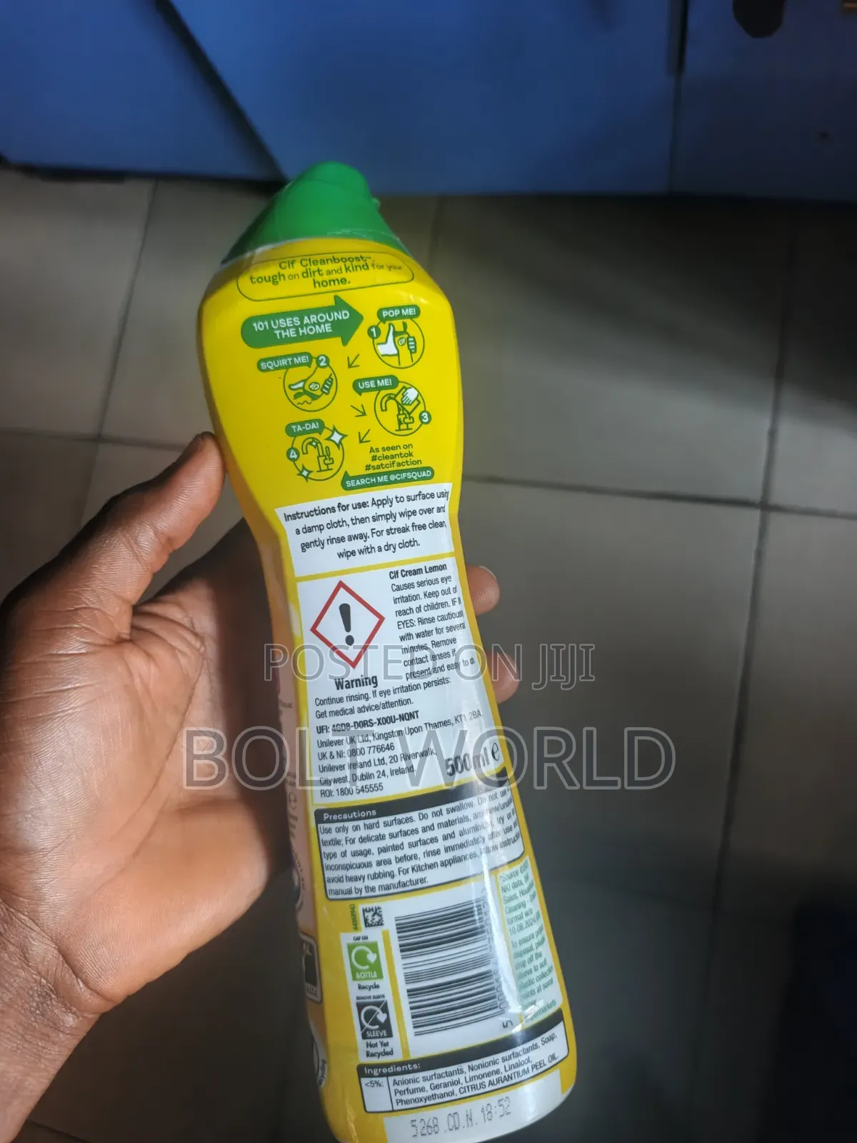 Cif Cleanboost Cream Cleaner 500ml
