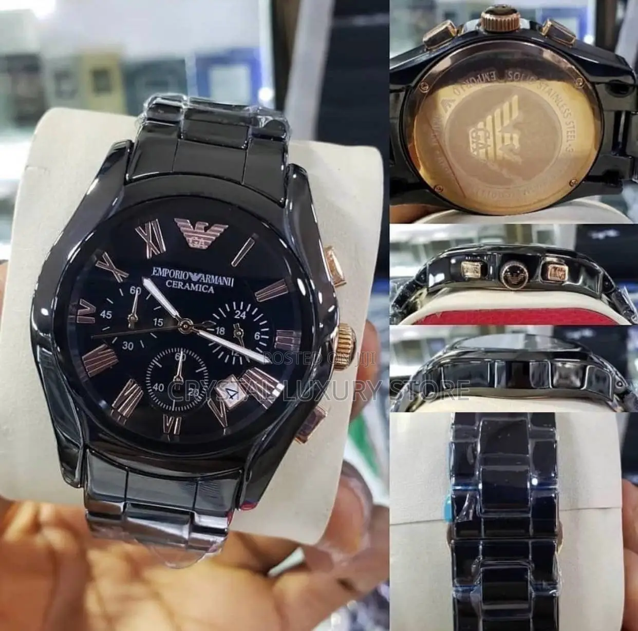 Emporio Armani Quality Men Chain Strap Wristwatch