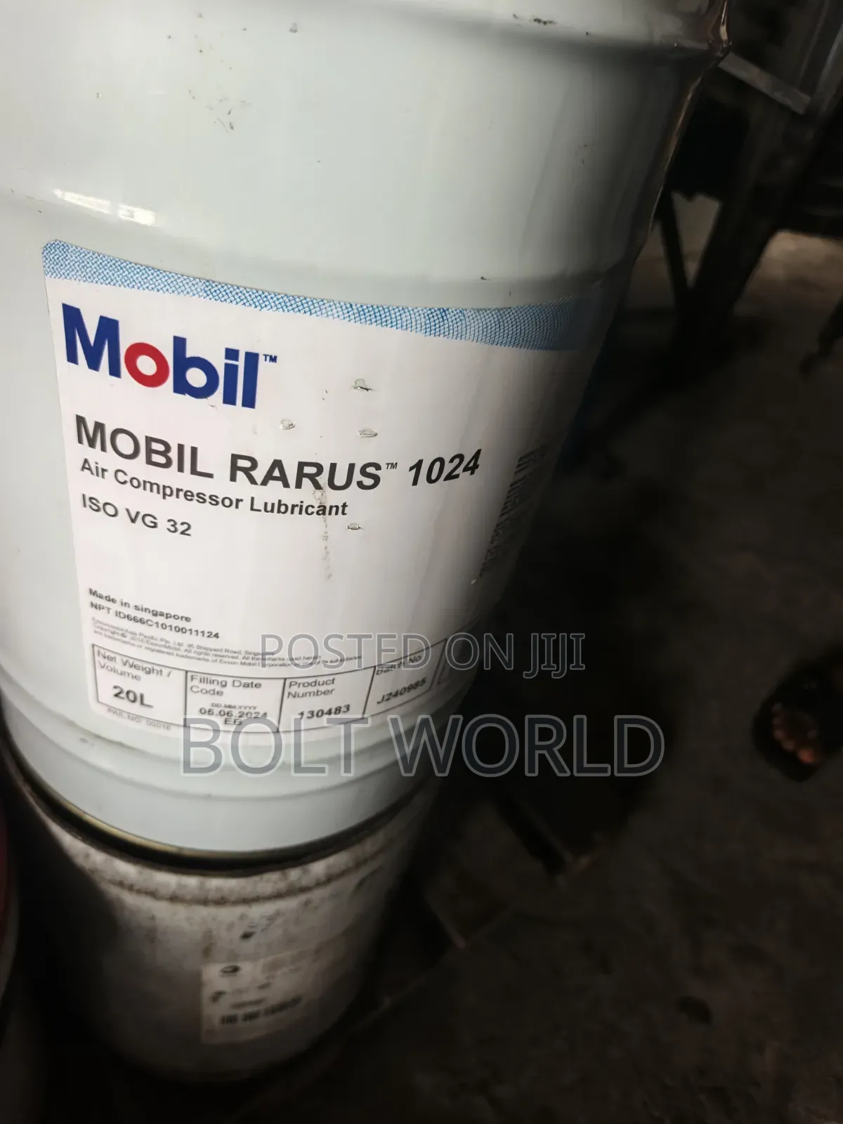 Mobil Rarus 1024 Compressor  Lubricant