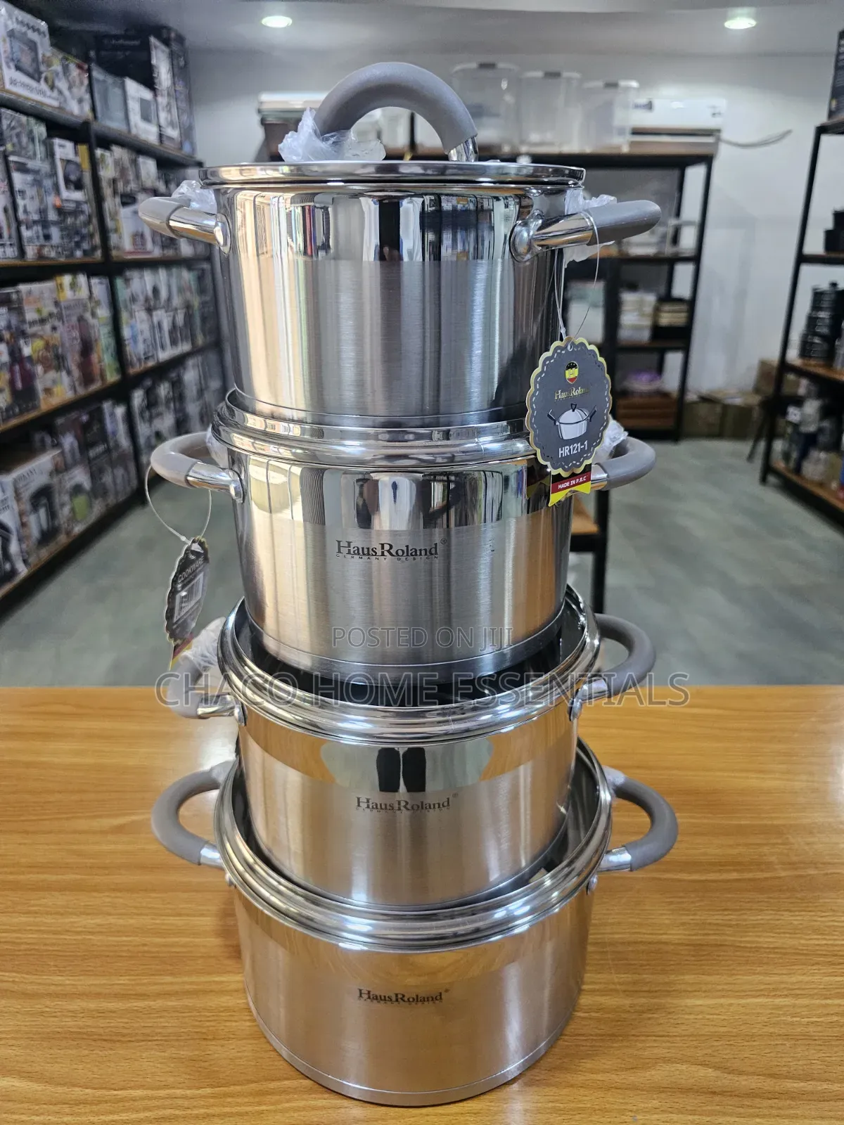 Haus Roland Stainless Steel Pots (4-Piece Set)