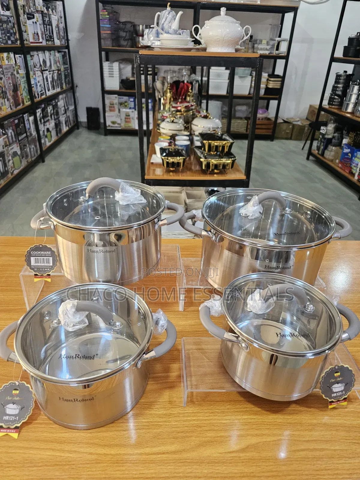 Haus Roland Stainless Steel Pots (4-Piece Set)