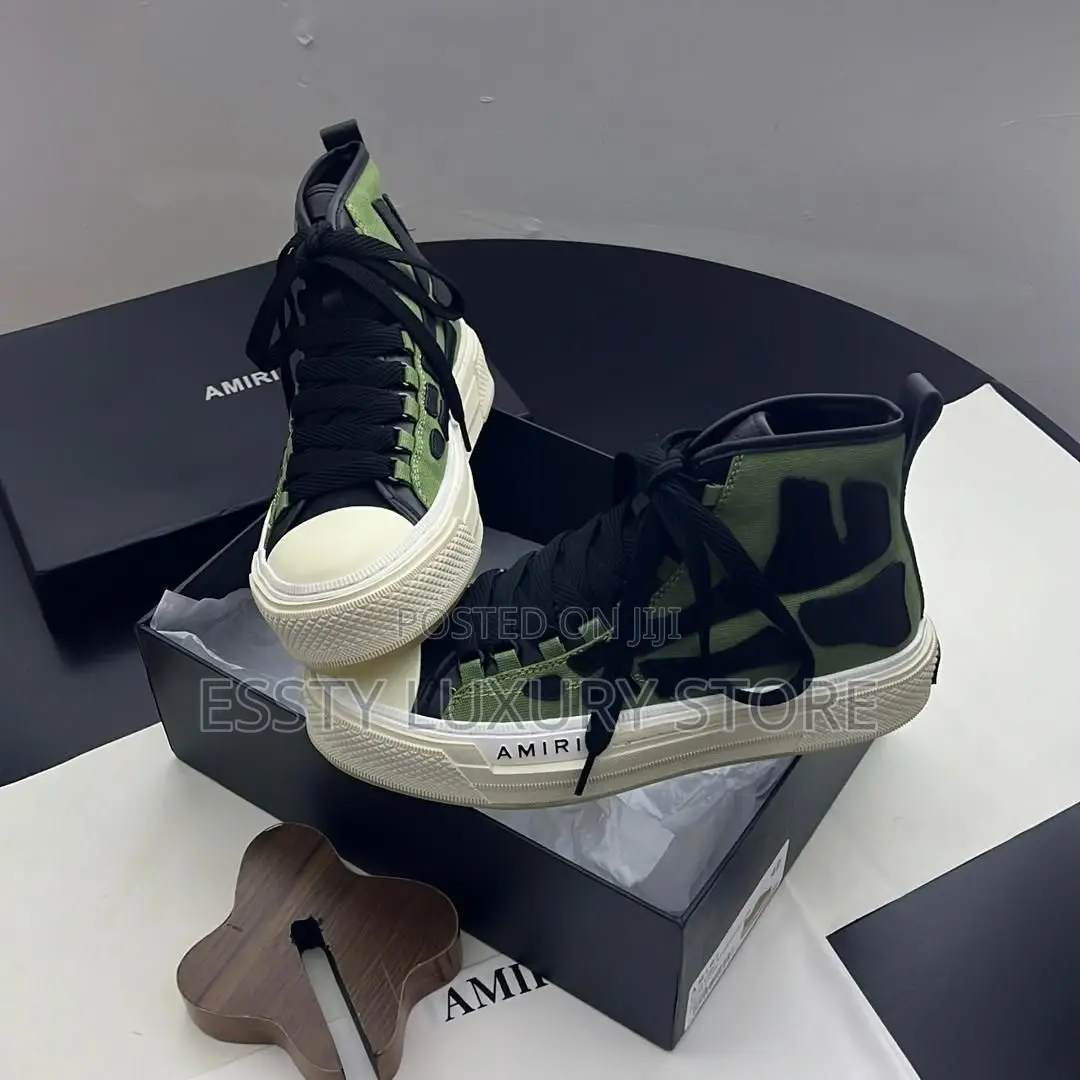 High Quality Luxury Amiri Bone Sneakers