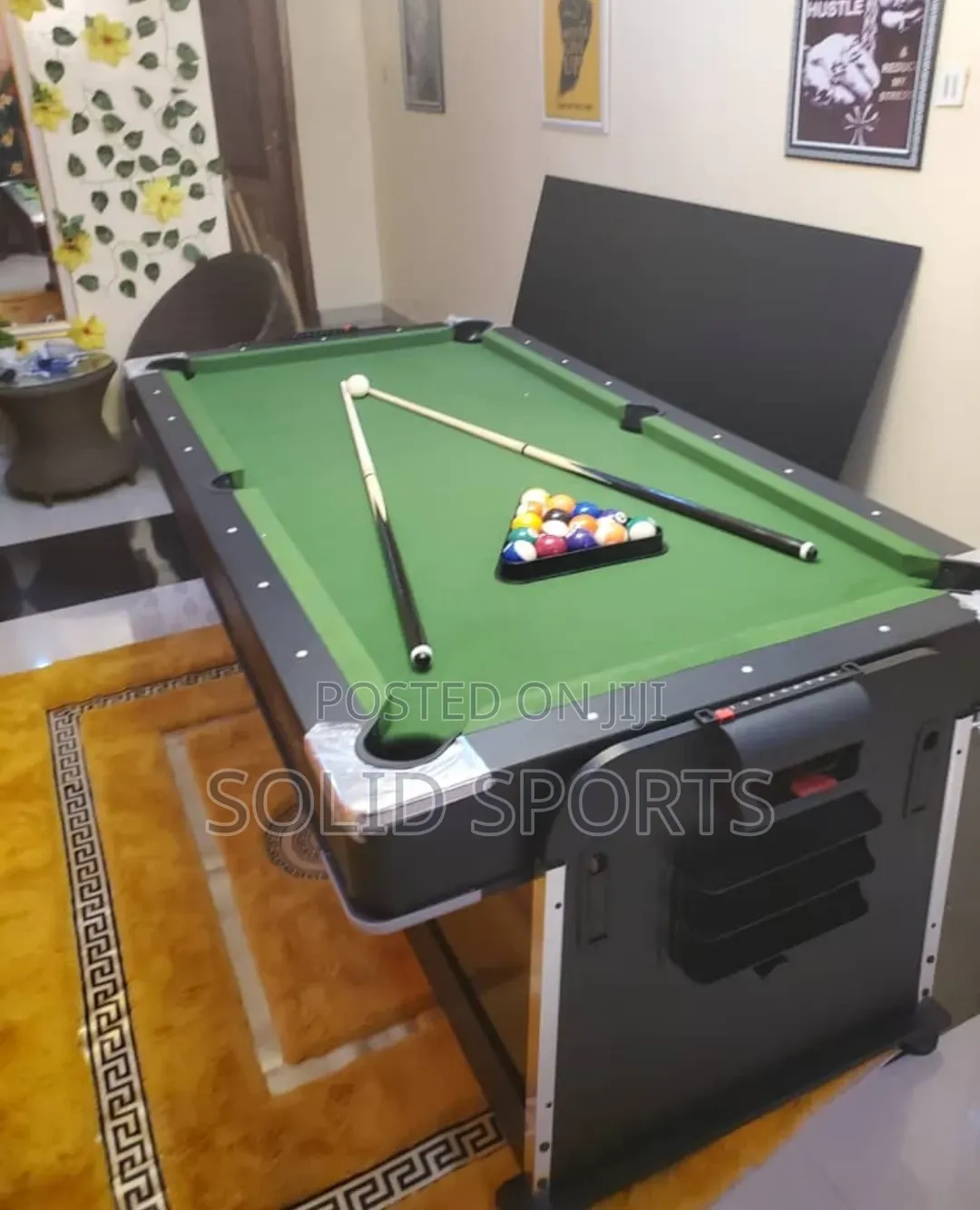 7 Ft 4 in 1 Snooker and Tennis and Air Hockey and Dining
