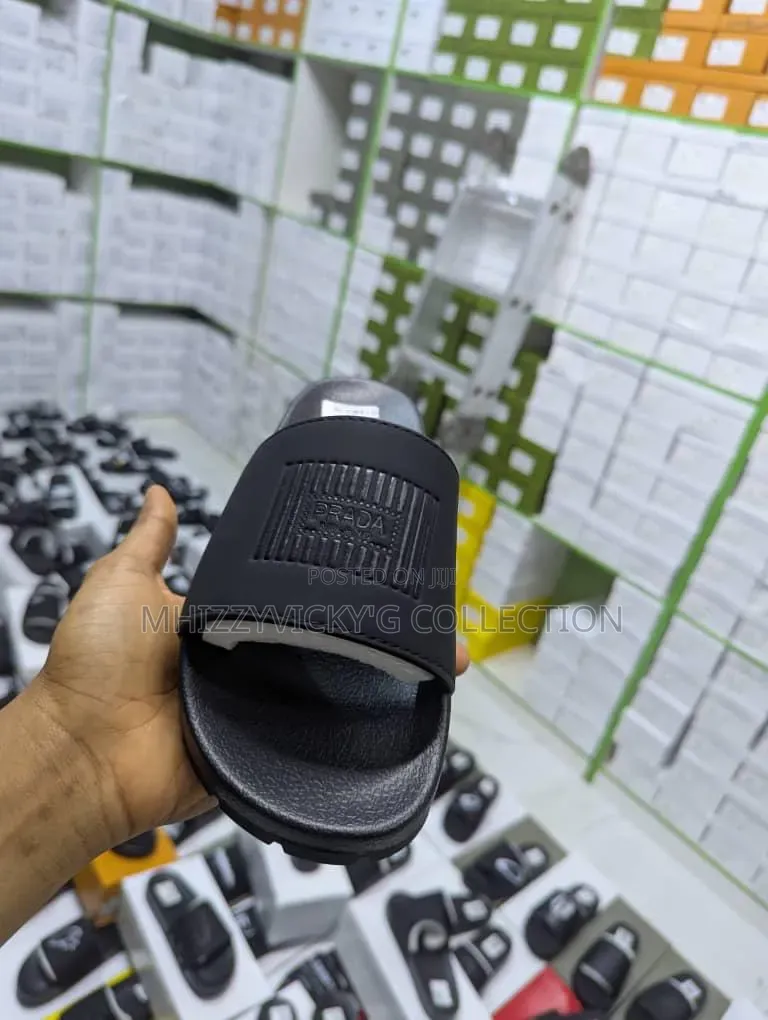Prada Carton Palm Slippers