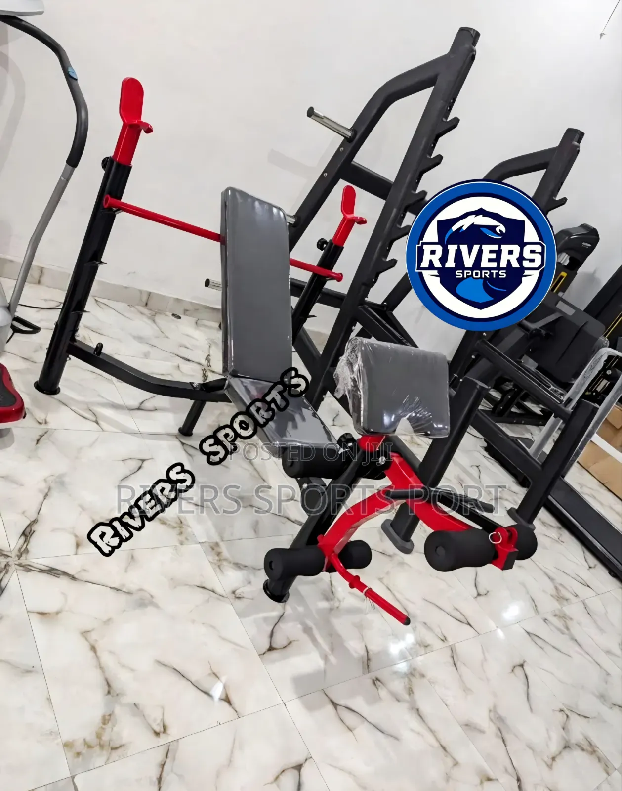 Olympic Commercial Weight Bench Press With BICEP AND Preacher CURLS