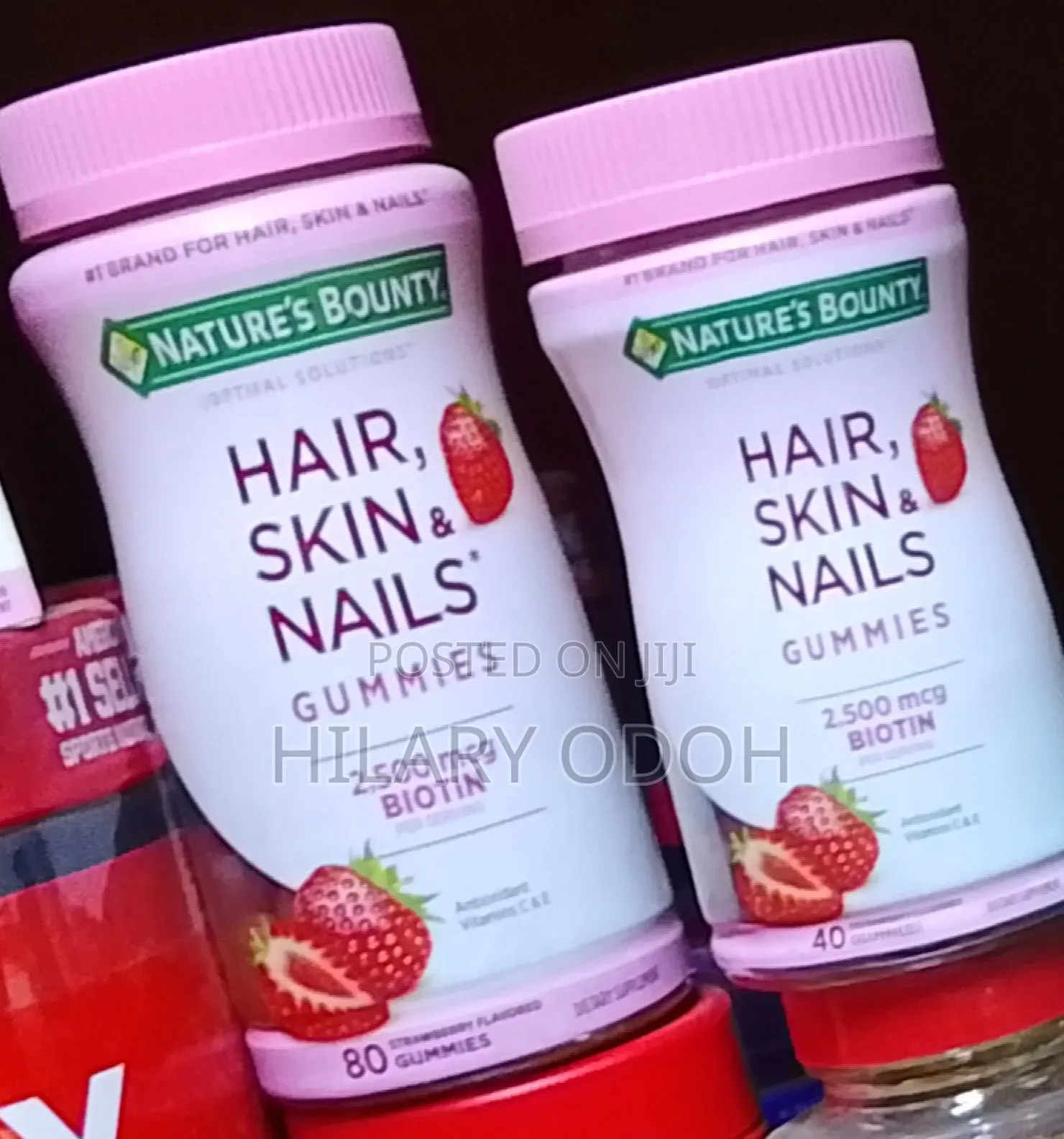 Nature's Bounty Hair, Skin & Nails 3,000 MCG Biotin 60 Coated Caplets