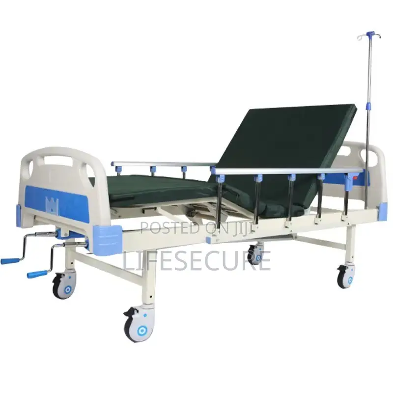 Hot Selling 2 Function Double Crank Medical Manual Bed