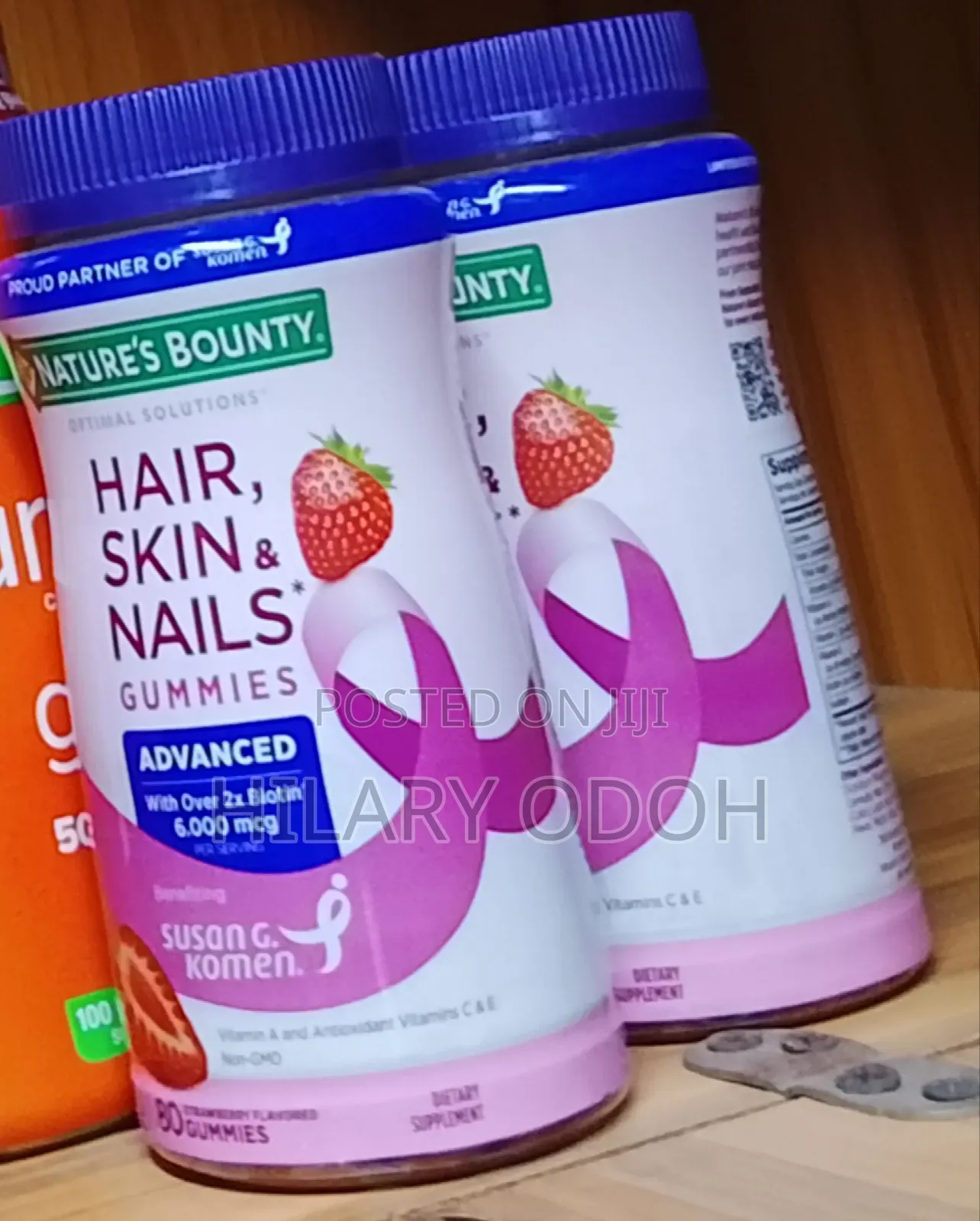 Nature's Bounty Hair, Skin & Nails 3,000 MCG Biotin 60 Coated Caplets