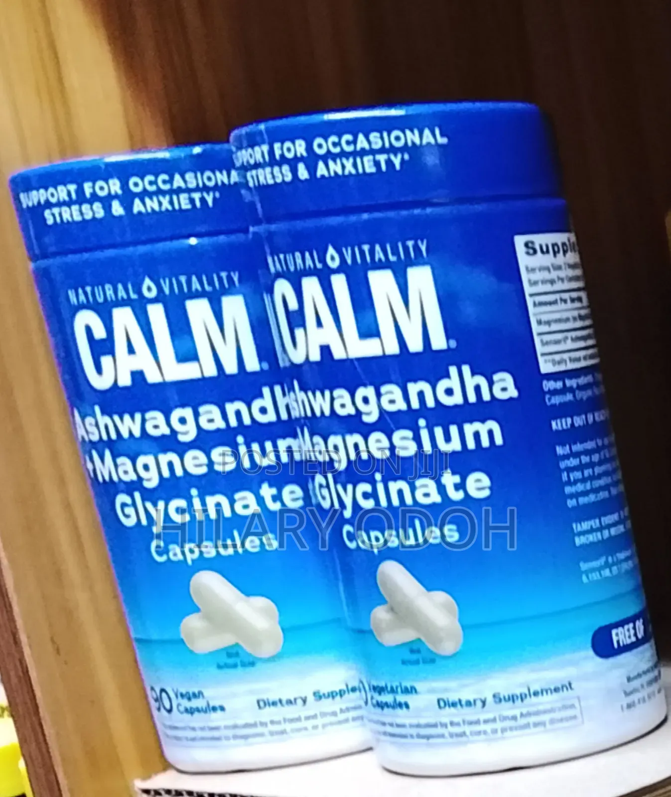 Calm Ashwagandha + Magnesium Glycinate Capsules 90 Count