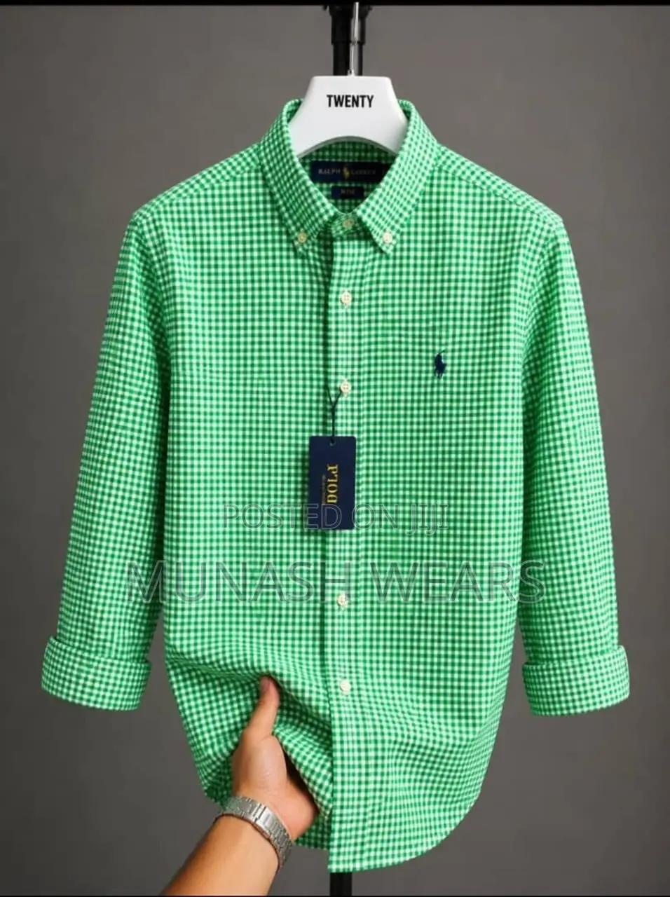 Polo Ralph Lauren Cheackers & Plain Shirt M-4xl
