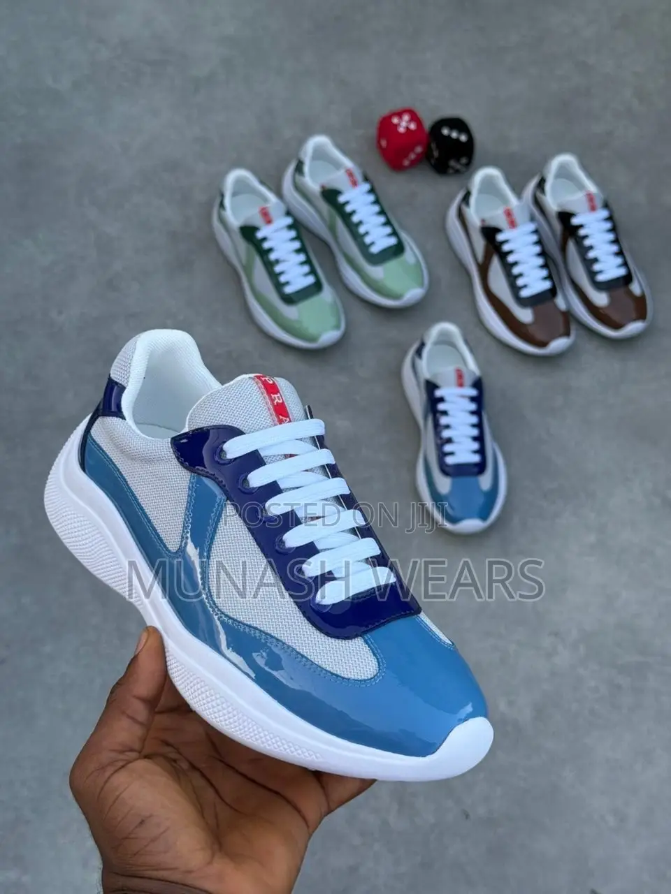 Prada Milano Leather Sneakers Available in 3 Colors 40-46