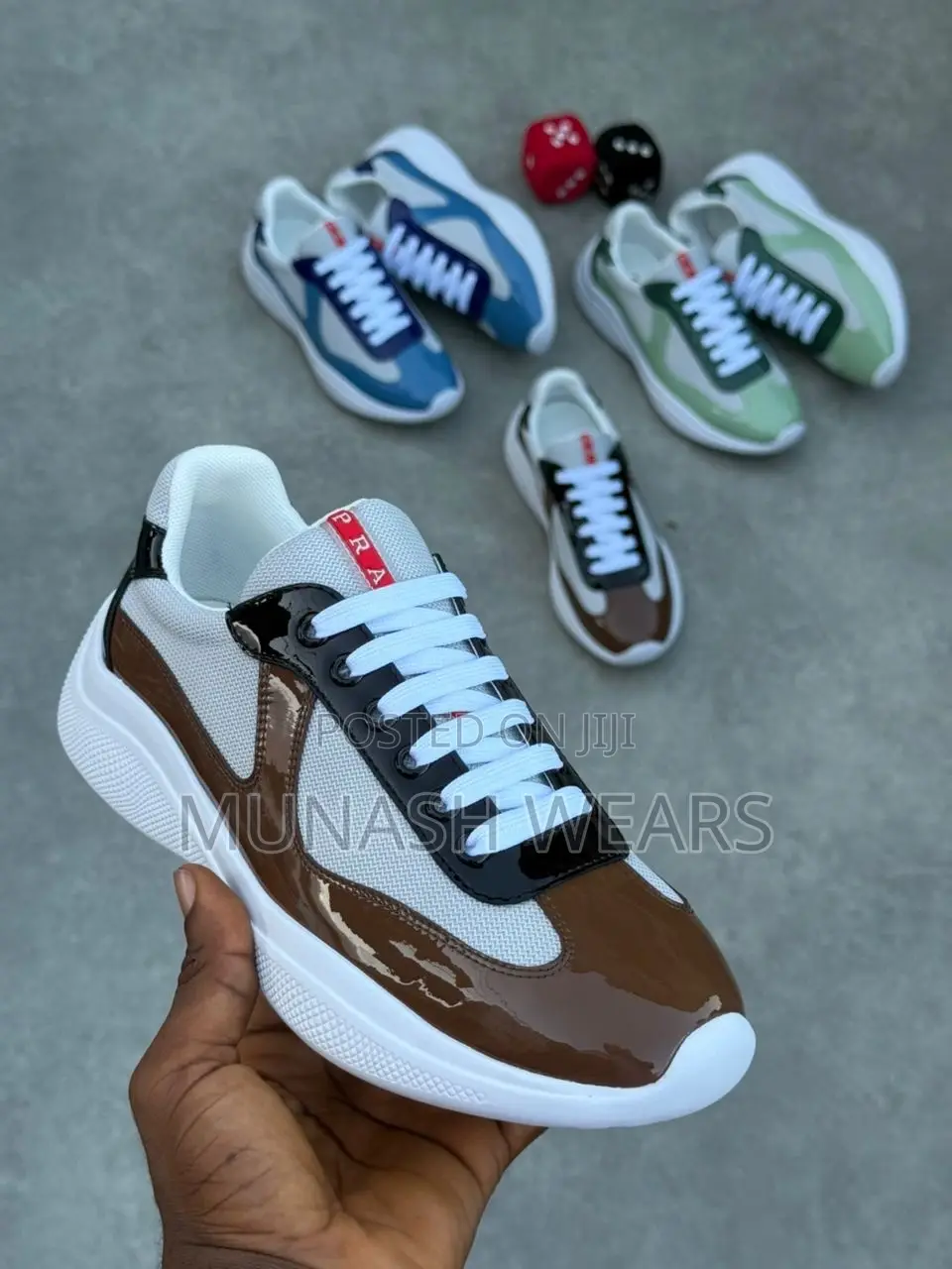 Prada Milano Leather Sneakers Available in 3 Colors 40-46