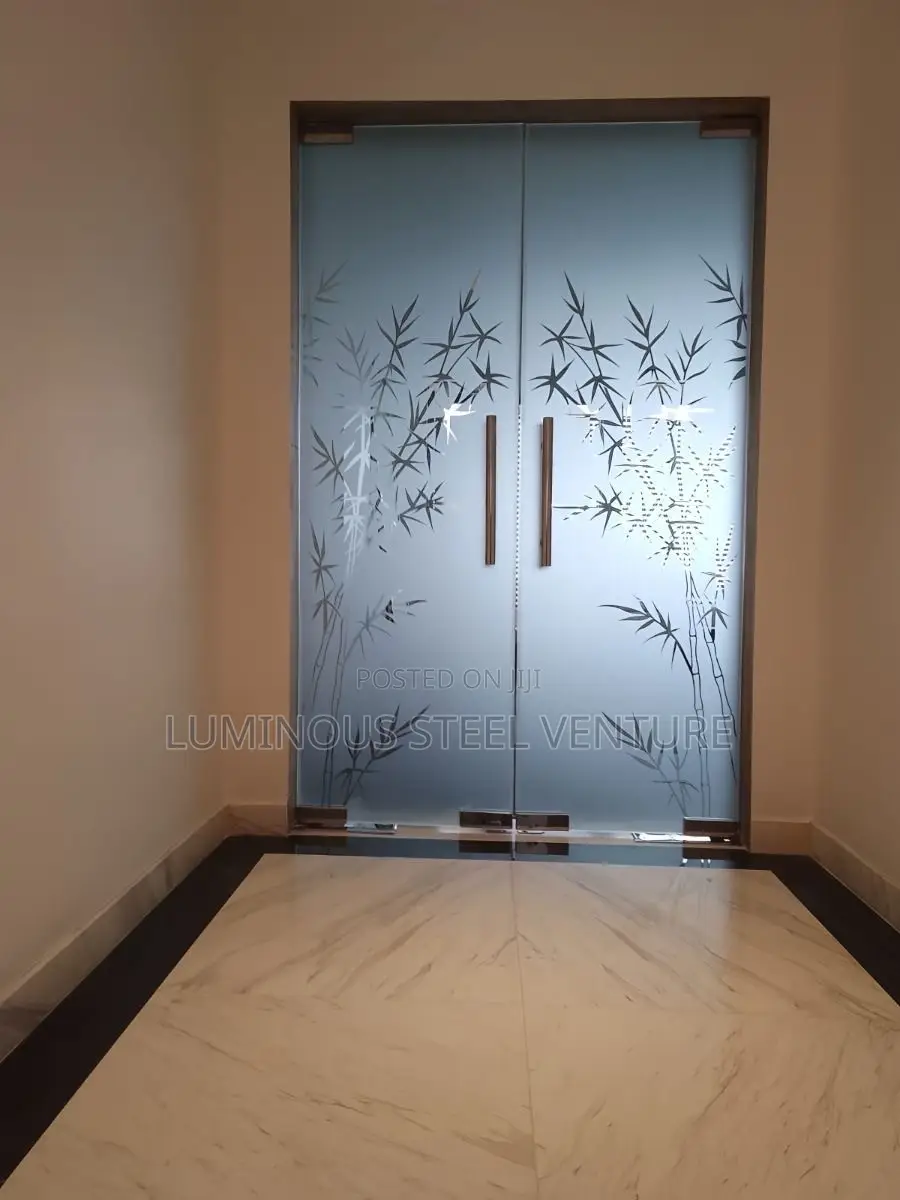 Swing Doors Are Sliding, and Pivot Doors Are Tampered With Frosted