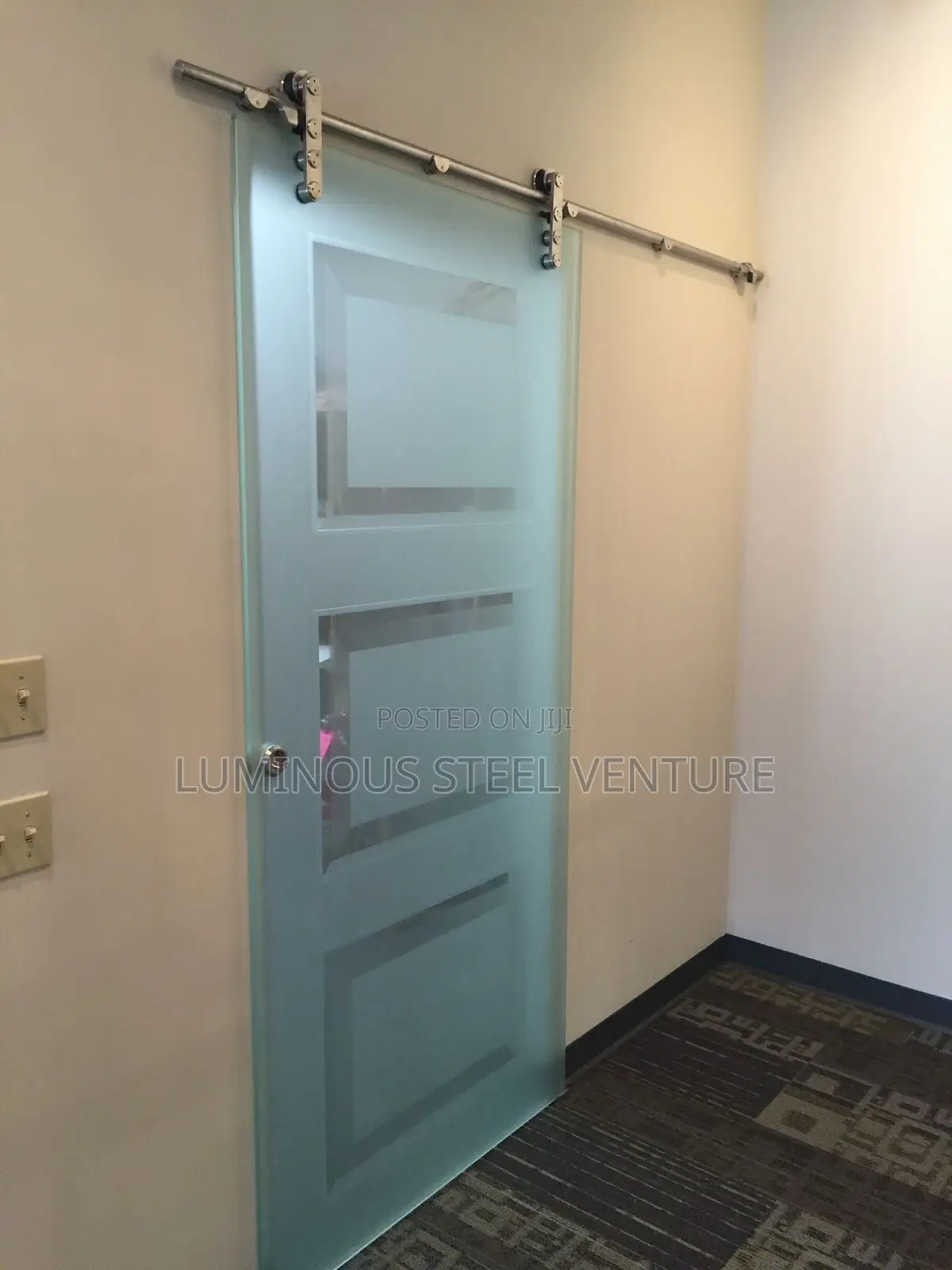 Swing Doors Are Sliding, and Pivot Doors Are Tampered With Frosted