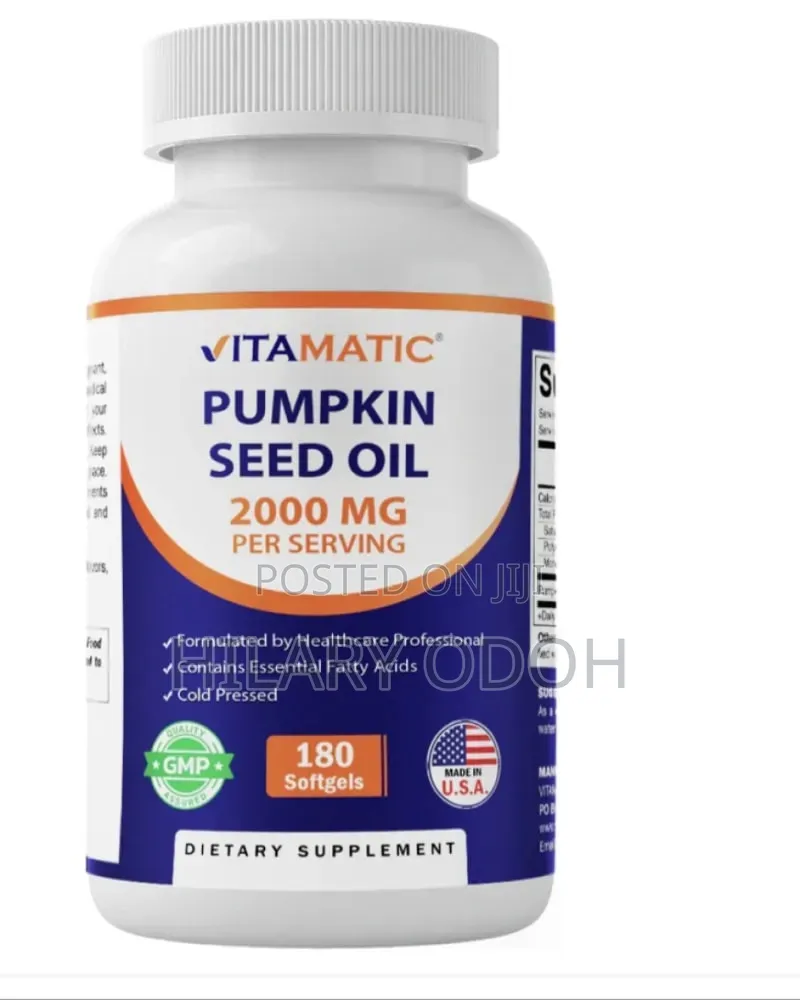 Vitamatic Pumpkin Seed Oil 2000mg Softgel - 180 Softgels