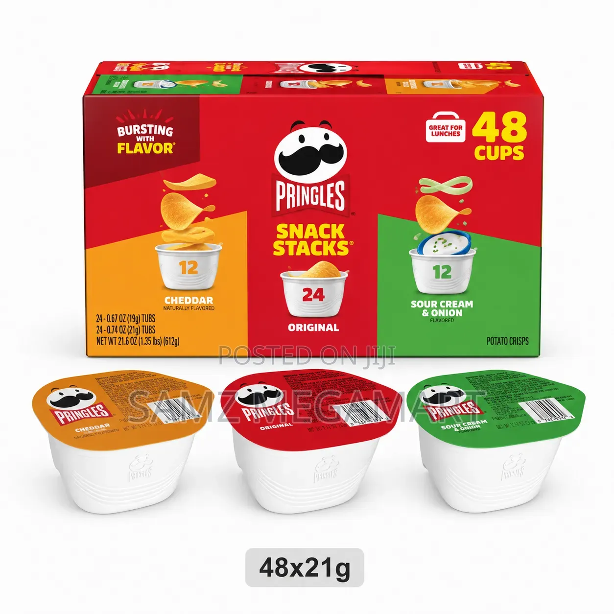 Pringles Snack Stacks Variety Pack 48x21g