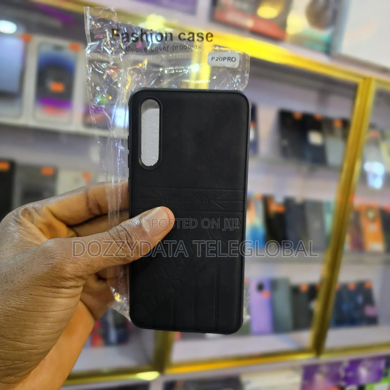 Huawei P20 Pro Black Leather Case