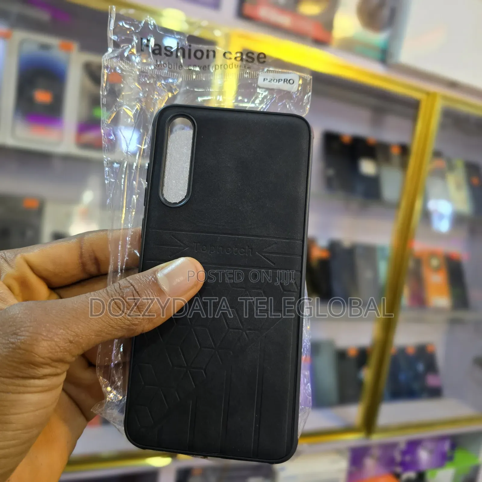 Huawei P20 Pro Black Leather Case